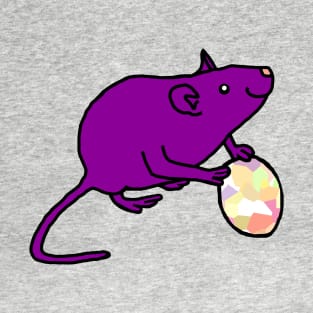 Purple Rat Holding an Easter Egg T-Shirt